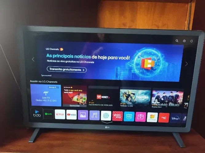 TV Smart LG 32" Full HD 32LM627B - Estado de Nova - Controle Remoto original, manual e NF