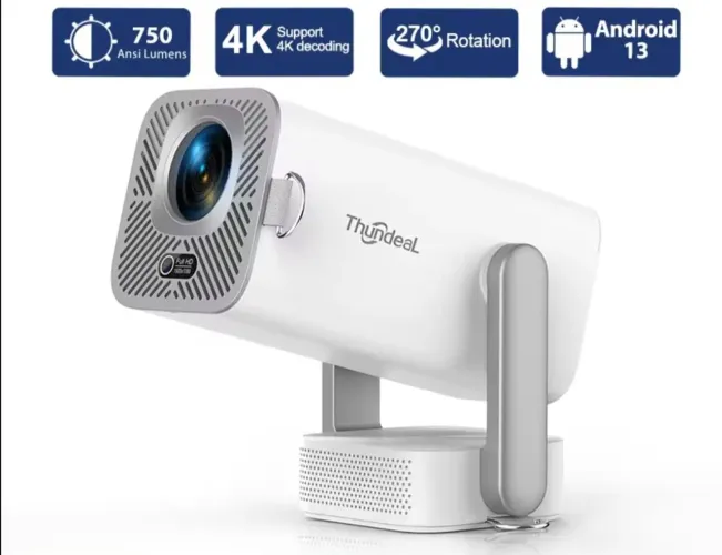 Projetores no brasil Projetor Full HD ThundeaL TD80 Pro 1080P Suporte 2K 4K