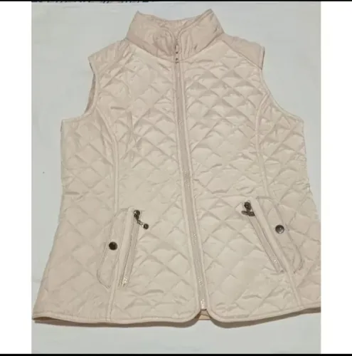 Colete feminino tamanho M semi novo,  cor bege 