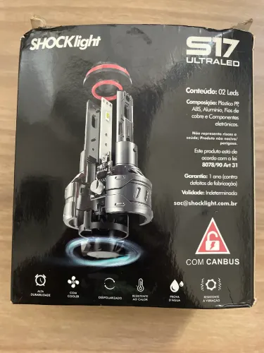 Lâmpada shocklight par 5000lumens /6000k