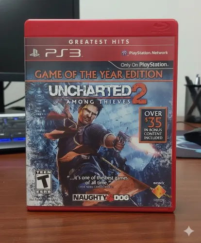 UNCHARTED 2 Among Thieves PS3 Original bem conservado
