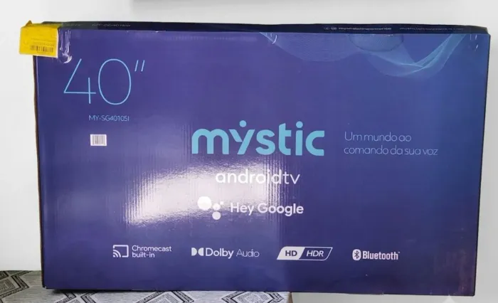 TV mystic nova 40 "Android 1 mês na caixa