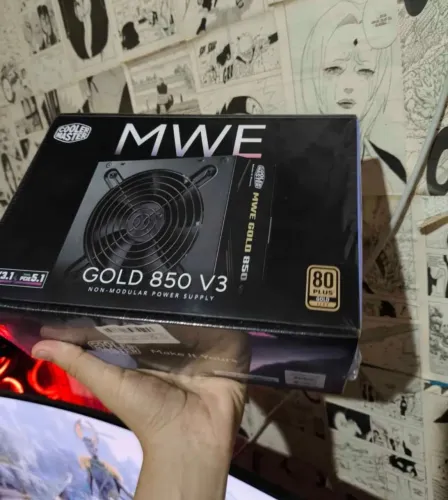 Fonte 850w cooler master 80 plus