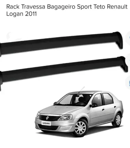 RAK TRAVESSA BAGAGEIRO SPORT TETO  RENAULT LOGAN 2010 A  2013