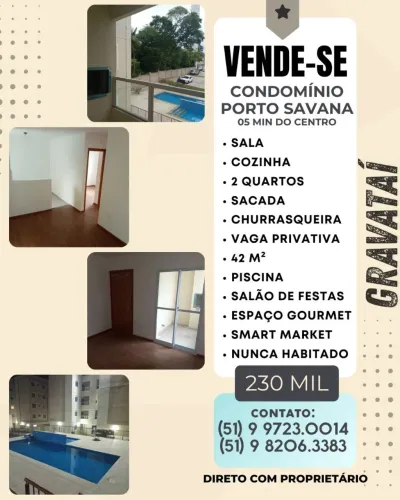 APARTAMENTO CONDOMÍNIO PORTO SAVANA