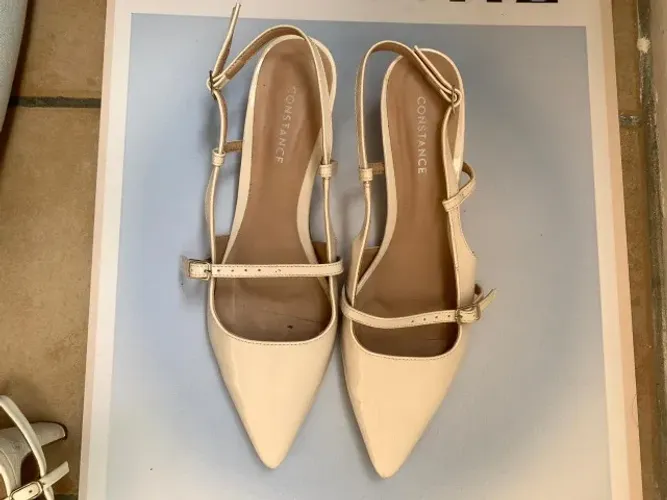 Scarpin Slingback Constance - Salto Baixo e Elegância (Tam 41)