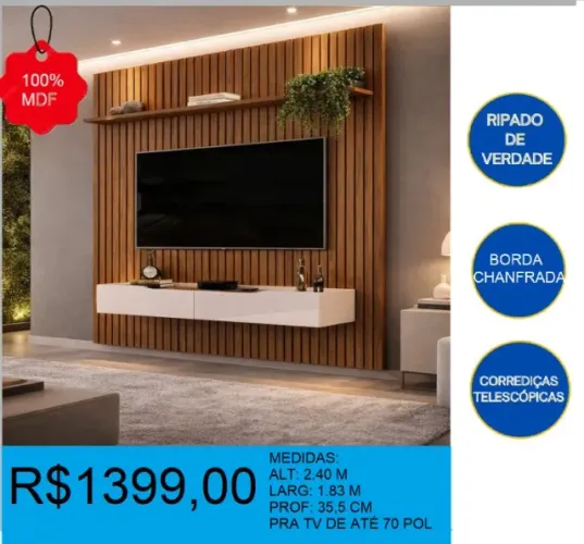 Painel com bancada - super reforço e beleza