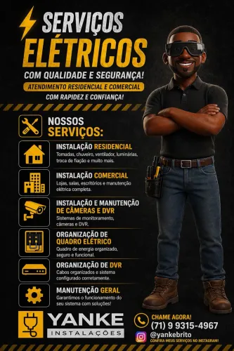 Precisando de eletricista ? Só chamar , atendimento 24hrs!! 