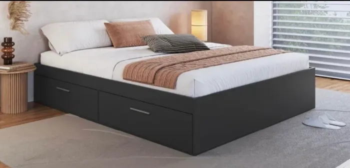cama box multifuncional / base para cama de casal com gavetões frontais/laterais.