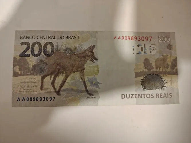 Nota de 200 série AA para colecionadores 