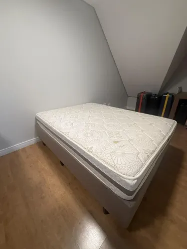 Cama Box com Colchão Probel Amsterdã, molas ensacadas, casal 138x188