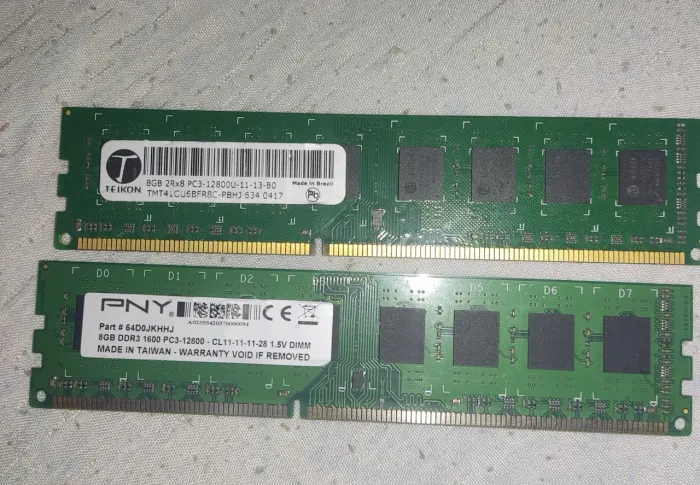 2 PENTE DE MEMÓRIA RAM DE 8GB OU TROCO POR HD