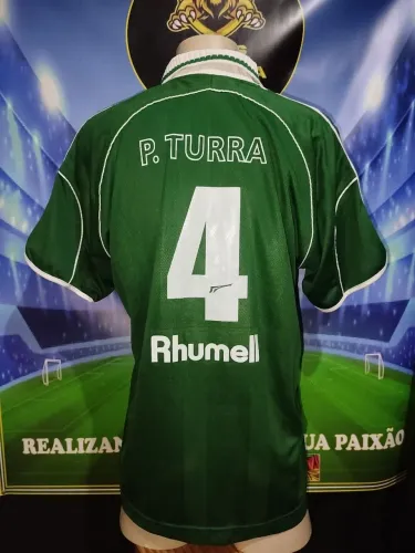 CAMISA PALMEIRAS ANO 2001 RHUMELL DE JOGO OFICIAL