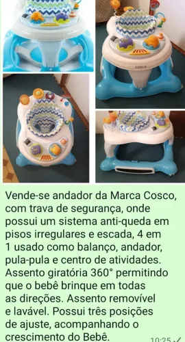 Andador Cosco 4 em 1
