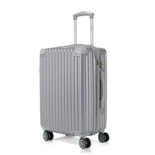 Mala de Viagem Grande (Capacidade 30 kg) Prata Rodinhas 360° - Usada Só 1 Vez!