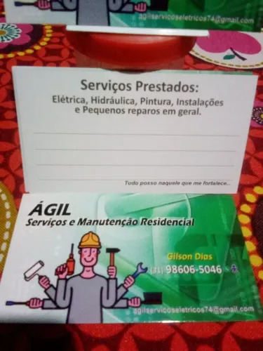 Ágil serviços elétricos e hidráulica, instalação e pequenos reparos em geral.