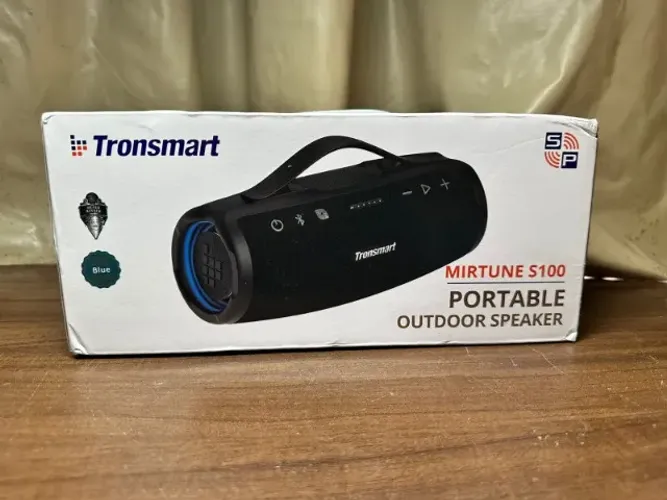 Caixa de som Bluetooth Tronsmart Mirtune S100, 50W IPX7 À Prova D' Água, Controle APP