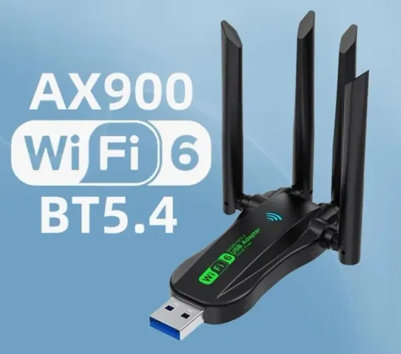 Adaptador USB WiFi 6, AX900 + Bluetooth 5.4