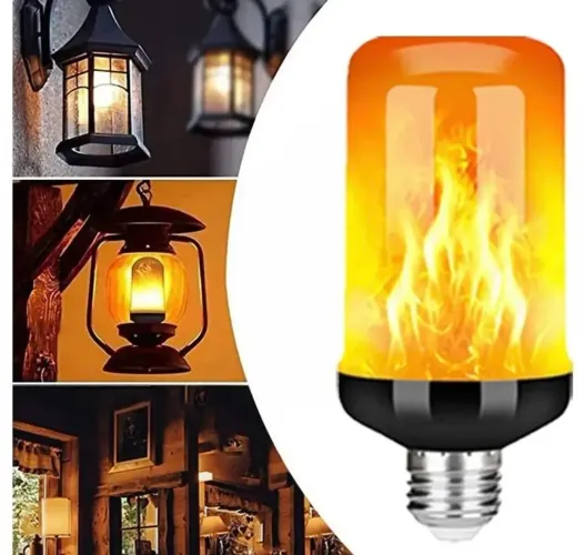 LAMPADA LED EFEITO CHAMA FOGO 3W REF: 20634