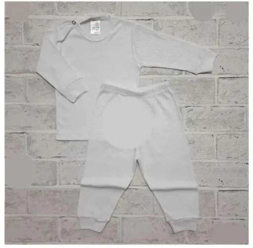 Conjunto Bebê Algodão Branco P