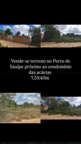 Terreno no Porto de Sauípe, boa localização, próximo ao condomínio das acácias 
