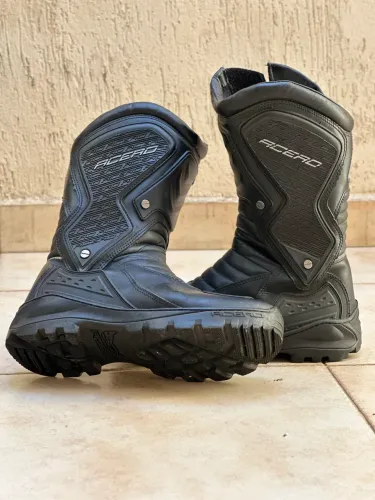 Bota Motociclista Acero Coturno Cano Alto Couro