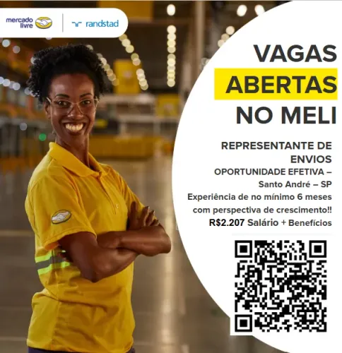 Auxilia Logístico (Perspectiva de crescimento) Vaga Efetiva - Mercado Livre