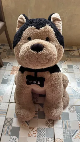 Urso / Cachorro de Pelúcia Gigante 85cm - Perfeito Estado!