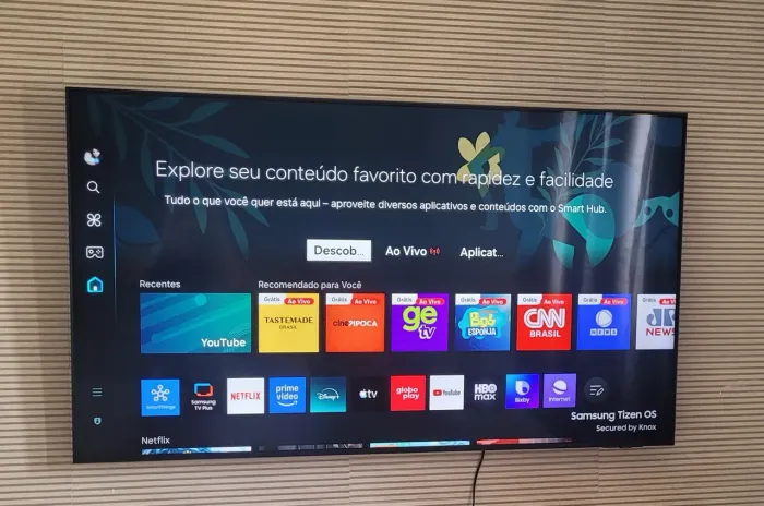 TV sansung 60 polegadas 4k, Wi-Fi, Bluetooth,