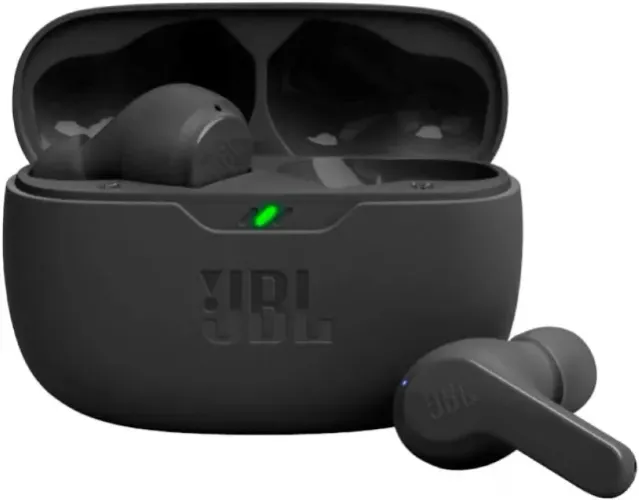 Fone de Ouvido Bluetooth JBL Vibe Beam - Preto (Original e Novo)