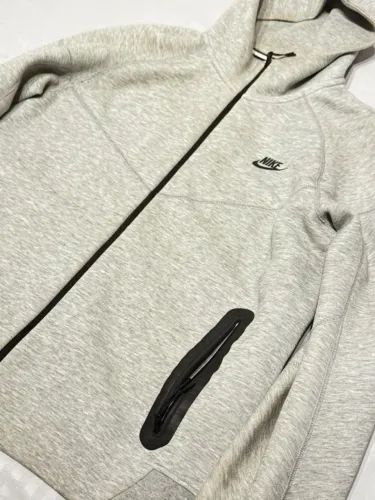 Moletom Nike Tech Fleece Windrunner Cinza Original Tam G