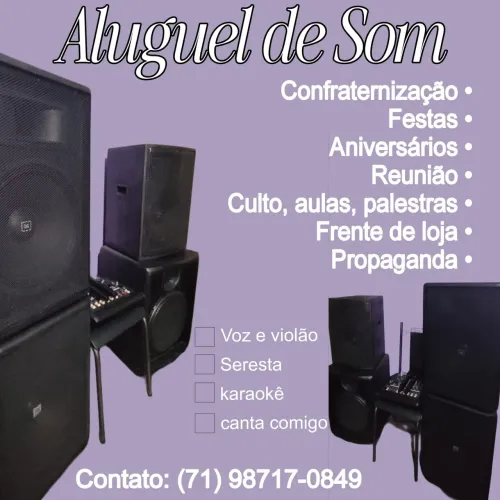 Aluguel de Som