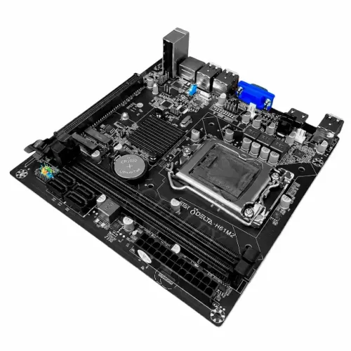 Placa Mãe H61 DDR3 Micro ATX LGA1155 3 gen Intel i3/i5/i7 Slot M.2 NVME PCI Express