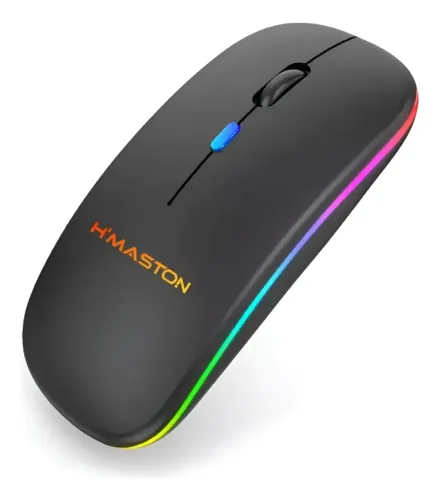 Mouse Sem Fio E-1300pro Bluetooth Rgb 2.4gh Silencioso Preto