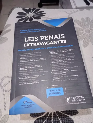 Leis Penais Extravagantes 6ª Edição - Livro Novo