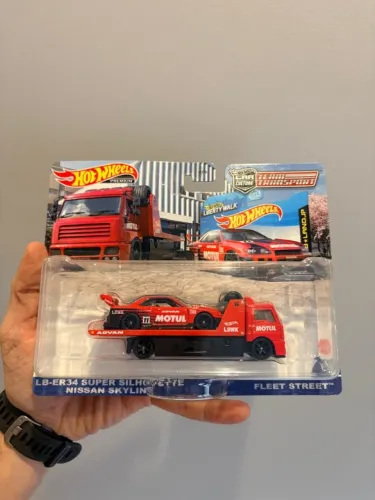 Hot Wheels Premium - LB-ER34 Super SIlhouette Nissan Skyline - Lacrado - Escala 1:64