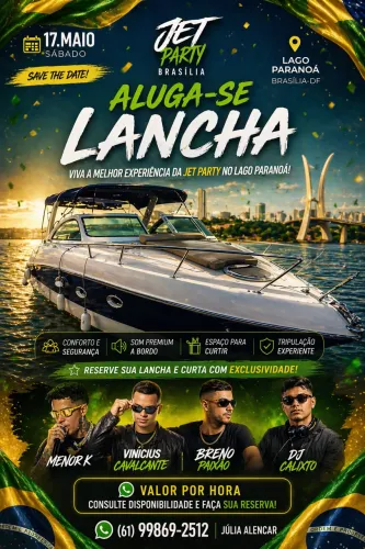 Aluga se lancha na jet party