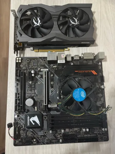Placa de video rtx 2060 6gb + placa mãe e processador
