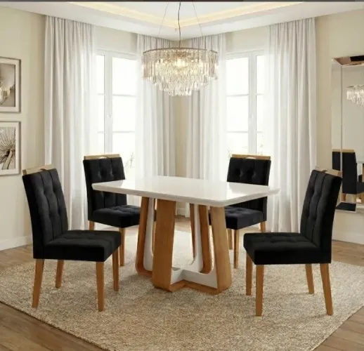 Conjunto de Jantar Livorno 4 Lugares