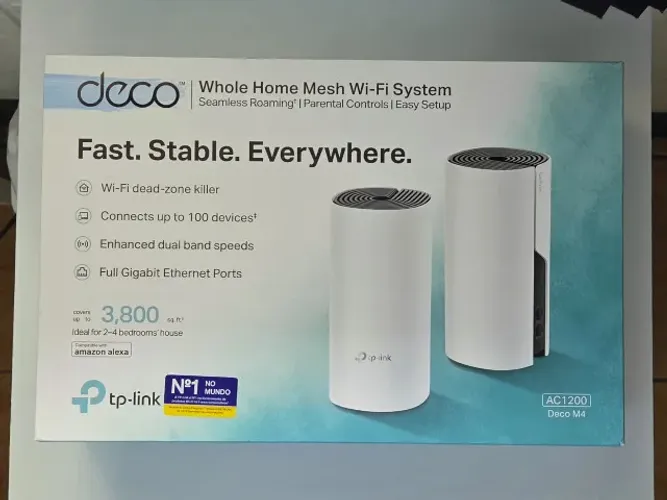 Kit 2 Roteadores TP-Link DECO M4R Mesh Wi-Fi
