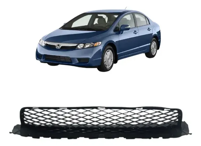 Grade Inferior Honda Civic 2012 A 2015 Original Preto Fosco