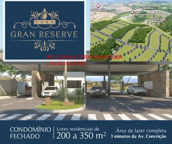 TERRENO EM CONDOMINIO RESIDENCIAL em INDAIATUBA - SP, LOTEAMENTO PARK GRAN RESERVE