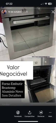 Forno elétrico de embutir