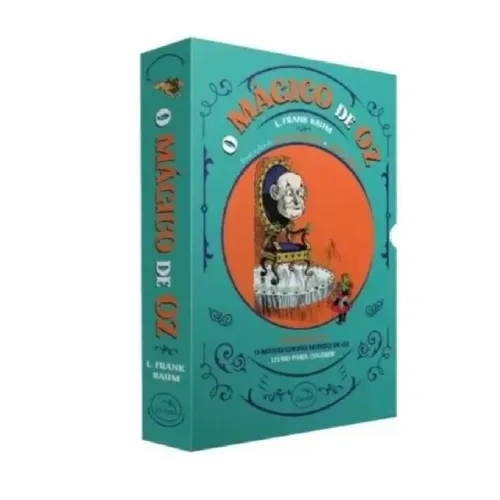 Box 3 Livros - O Mágico de Oz + O Maravilhoso Mundo de Oz + Livro Para Colorir + Pôster