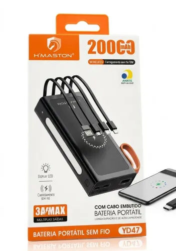 Carregador portátil Power bank Super Potente