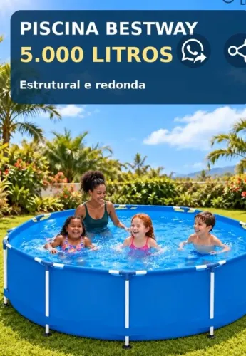 Piscina Bestway Estrutural azul 3,05m x 76cm ( 4678 litros )