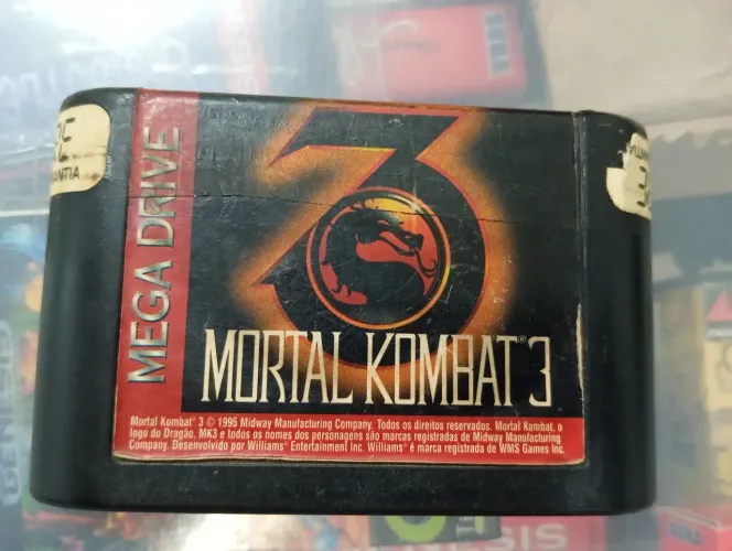Fita , Jogo MORTAL KOMBAT 3 original TecToy para Megadrive 