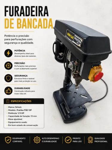 Furadeira de Bancada Schulz Pratika FSB 13P