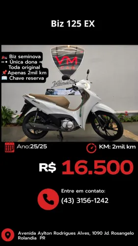 Honda Biz 125 EX/ 125 EX Flex 2025