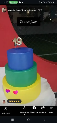 Bolo fake 40 reais 